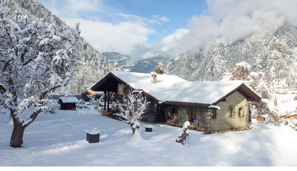 Le Châble in winter